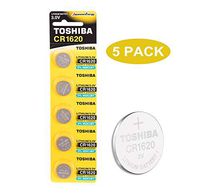 Toshiba CR1620 3V Lithium Coin Cell Battery Pack of 5