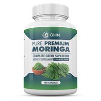 Organic Moringa 180 Capsules – 100% Pure Leaf Powder - Max 1000mg Per Serving - Complete Green Superfood Supplement - Full 3 Month Supply - Miracle Tree Organic Moringa Oleifera