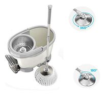 Rotate The Mop Bucket, with 3 Microfiber Heads,360 Magic Hand Pressure Rotary Mop and Pedal Bucket 2 In 1 for Floor Cleaning Rotation