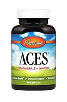 Carlson - ACES, Vitamins A, C, E + Selenium, Cellular Health & Immune Support, Antioxidant, 90 Softgels
