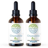 Chamomile A120 (2pcs) Alcohol Herbal Extract Tincture, Super-Concentrated Organic Chamomile (Matricaria Recutita) Dried Flower (2x4 fl oz)