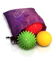 Massage Ball 3 Pack for Myofascial and Plantar Fasciitis Foot Pain Relief