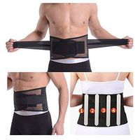 Abdominal Fat Burning Belt Elastic Waist Trimmer Abdominal Trainers Splint Lumbar Support for Women Shrink Belly Band Burner Weight Loss Belt for Back Pain, Herniated Disc, Sciatica, Scoliosis (Black)
