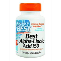 Doctors Best Alpha Lipoic Acid 150 mg 120 Caps - Anti-Aging Therapeutic Healthy Body Brain Mermory Support