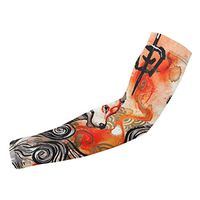 Sincerity First Okami Amaterasu UV Protection Cooling Arm Sleeves for Sports Golf Men Women
