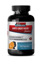 Biotin for Hair Loss - Anti Gray Hair Natural Formula for Men and Women - Biotin with folic Acid - 1 Bottle 60 Capsules