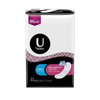 U by Kotex Security Ultra Thin Pads, Regular, Fragrance-Free, 44 Count