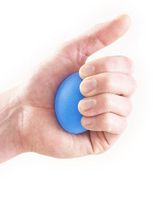 Neo G Hand Rehabilitation Silicone Ball - 3 Resistance Levels - Helps Improve Hand Grip, Mobility & Function, Strengthen Fingers, Hands & Wrist/Forearm – Class 1 Medical Device – Blue = Medium