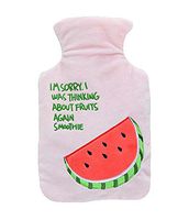Lovely Cartoon Fruits Hot/Cold Water Bottle Portable Hand Warmer, 1000 ML, Pink