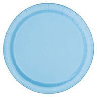 UNIQUE PARTY Paper Party Plates (Pack of 16) (One Size) (Powder Blue)