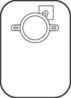 Center Point Lock Two-Piece Pouch ( POUCH, DRAINABLE, 2-1/4",OPAQUE, CPL, 2 PC ) 10 Each / box