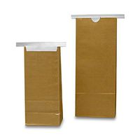Gold Tin Tie Paper Bags 4 1/4" X 10 1/2" | Quantity: 500 Width 2 1/2"