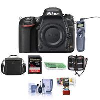 Nikon D750 FX-Format Digital SLR Body Only Camera - Bundle with Camera Bag, 32GB Class 10 SDHC Card, Remote Shutter Trigger, Cleaning Kit, SD Card Case, SD Card Reader, Mac Software Package