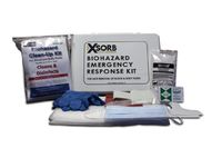 XSORB Wall-Mountable Biohazard Response Case with 2 Kits and Coverall (1 Case)