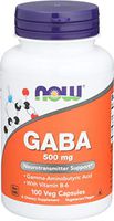 Now Foods, GABA 500 Mg Plus B6, 100 Capsules