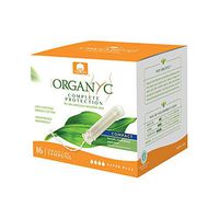 Organyc 100% Organic Cotton Tampons with Applicator for Sensitive Skin, Super Plus, 14 Count
