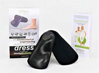 Orthera Ultra-Low Profile Dress Shoe Inserts for Women's Size:4.5-6 and Youth: 2.5-4 (Black)