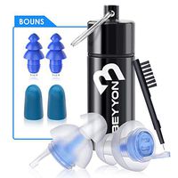 High Fidelity Musician Concert Earplugs - BEYYON Ear Plugs Noise Reduction with Aluminum Carry Case for Sleeping, Swimming, Shooting, Motorcycle, Hearing Protection
