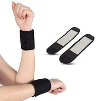 Filfeel Wrist Support, 1 Pair Tourmaline Magnetic Massage Therapy Self-Heating Wrist Brace Support Protector by