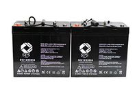 12V 55Ah Golden Technologies Avenger 4 Wheel Group 22NF Wheelchair Replacement Battery (i4 Terminal) SPS Brand (2 Pack)