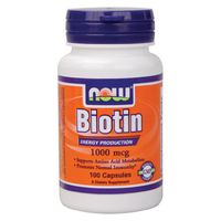 Now Foods Biotin 1000 mcg - 100 Caps 8 Pack