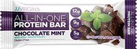 JJ Virgin All-in-One Protein Bar in Chocolate Mint - 12 Grams of Protein, 9 Grams of Fiber + MCT Oils (Box of 12)