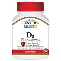 21st Century D3 2000 IU Tablets, 110 Count