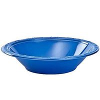 Party Dimensions 12 Count Plastic Bowl, 15 oz, Blue