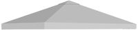 BenefitUSA G245-GREY Top Patio Pavilion Sunshade Polyester Single Tier Replacement Gazebo Canopy Cover, 10" L x 10" H, Grey