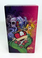 Eclipse Tattoo Mermaid & Skulls Plastic Push-To-Open 100s Size Cigarette Case