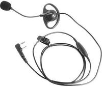 Kenwood KHS-25 D-Ring Ear Hanger with PTT and Boom Microphone