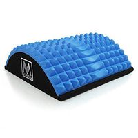 Lower Back Pain Relief Treatment Stretcher Pillow Cushion and Brace Products Alternative/Abdominal Mat Core Trainer Massaging Spikes for Full Range of Motion Ab Sit-up Workouts (Blue)