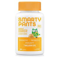 SmartyPants Gummy Vitamins Adult Probiotic Complete Vitamins, Lemon Creme, 40 Count