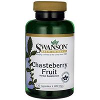 Swanson Chasteberry Fruit Women's Health Menopausal Support Skin Health Herbal Supplement 400 mg 120 Capsules (Caps)