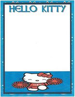 Hello Kitty Cheerleader Stationery Printer Paper 26 Sheets