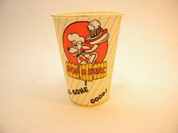 Vintage Dog N Suds Wax Paper Cup 10 Ounce