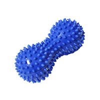 Gracefulvara Foot Back Massage Balls - Peanut Shape Spiky Massage Balls Muscle Roller Deep Tissue Ideal for Plantar Fasciitis Muscle Therapy Physio Back Legs and Feet (Blue)
