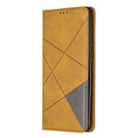 Lomogo Samsung Galaxy A70 Case Leather Wallet Case with Kickstand Card Holder Shockproof Flip Case Cover for Galaxy A70 - LOBFE160078 Yellow