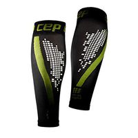 CEP Women’s Reflective Compression Calf Sleeves NightTech (Black/Green) II