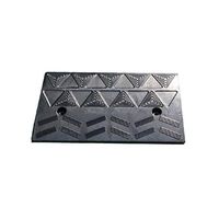 Locomotive Truck Rubber Mat, Thickened Wearable Wheelchair Ramp, Suitable for Parking Car Shop Vehicle Uphill Service Ramp (Color: Black, Size: 50 27 10.5cm) (Size : 502710.5CM)