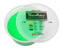 CanDo TheraPutty Standard Exercise Putty, Green: Medium, 1 lb