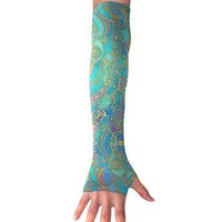MZ-HY Stained Glass Mandalas Men Women Fashion Sports Arm Sleeves UV Protection Performance Arm Sleeve (1 Pair)