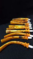 Replacement Stems For Meerschaum Pipe Repair 15 MM Diameter 12CM length 2 PIECES