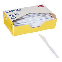 Dixie 7.5" Heavy-Weight Polystyrene Plastic Knife by GP PRO (Georgia-Pacific), White, KH207CT, 1,000 Count (100 Knives Per Box, 10 Boxes Per Case)