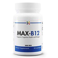Stop Aging Now - MAX-B12 Vitamin B12 Lozenges 5000 mcg - Supports Cognitive Health and Energy - 30 Lozenges