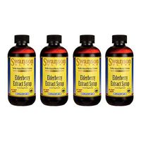 Swanson Elderberry Extract Syrup Immune Support Sambucus 8 fl oz Liquid 4 Pack