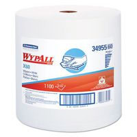 WypAll 34955 X60 Wipers, Jumbo Roll, White, 12 1/2 x 13 2/5, 1100 Towels/Roll