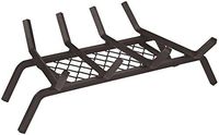 Rocky Mountain Goods Fireplace Grate with Ember Retainer - 1/2" Heavy Duty Cast Iron -Heat Treated for Hottest Fires - Retainer for Cleaner More efficient fire - Weld has (18")