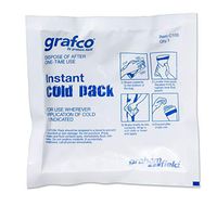 Grafco Instant Cold Pack - Shake, Squeeze, Apply - 5x5", Bulk Pack of 80, C100