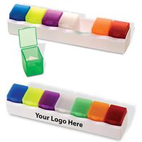 7 Day Pill Box - 200 Quantity - $1.65 Each - Promotional Product/Bulk/Branded with Your Logo/Customized